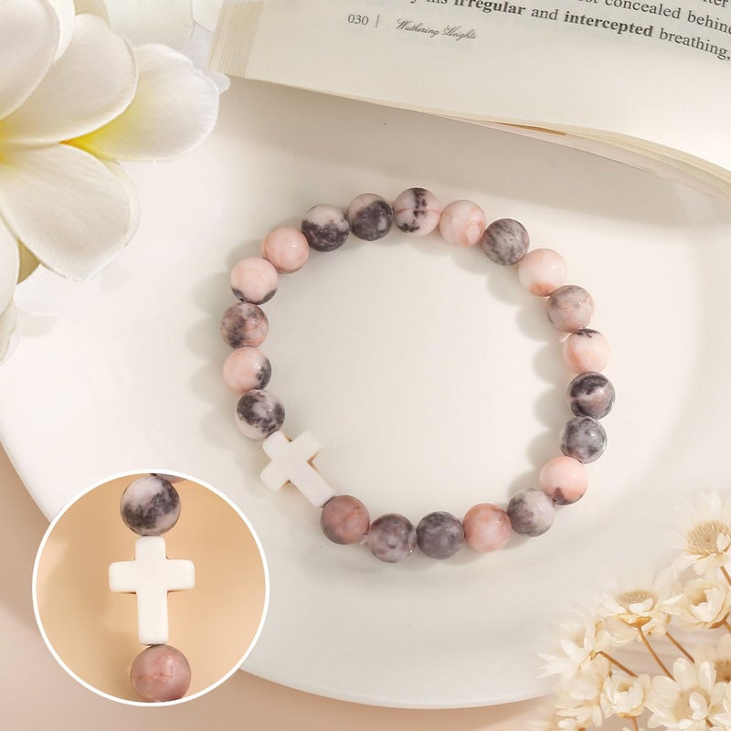 Paderast Christian Christmas Gifts for Women, Religious Cross Bracelet Gifts for Women/Daughter/Friend/Sister/Grandma/Granddaughter/Godmother/Her, Inspirational Birthday Faith Based Jewelry Stocking Stuffers Gifts - Image 5